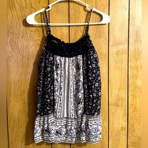 Knox Rose. Black, Spaghetti Strap, Tank Top